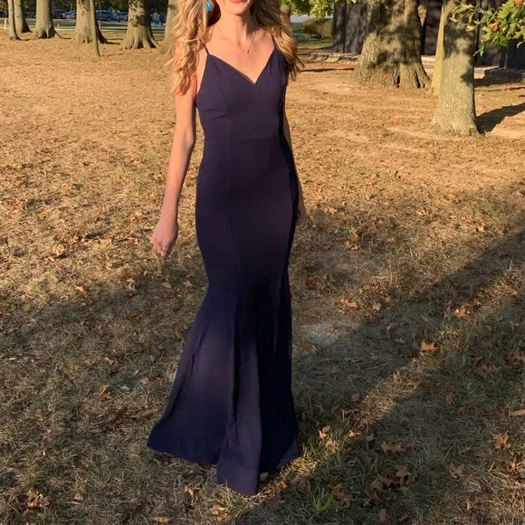 Windsor Dresses | Windsor Navy Blue Mermaid Dress | Color: Blue | Size: 4 | Pm-58276065's Closet
